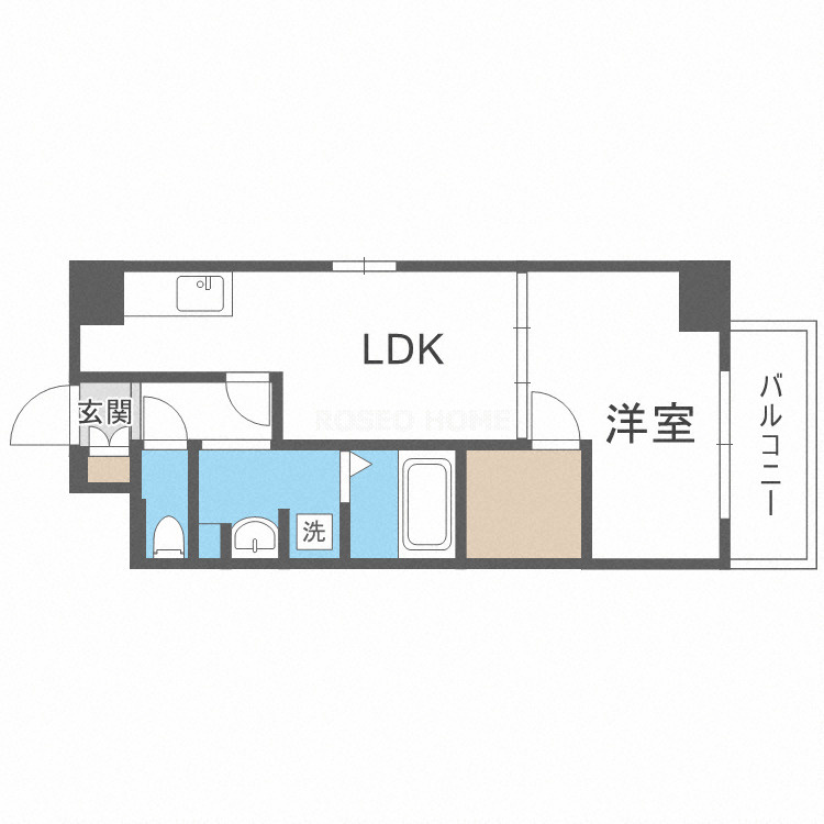 アプリーレ堺筋本町の間取り
