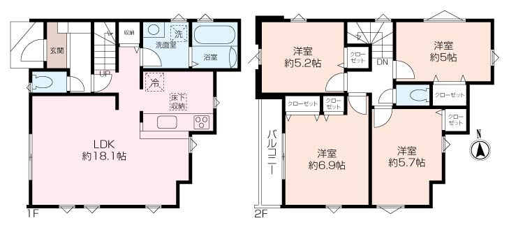戸塚区戸塚町新築戸建2号棟の画像
