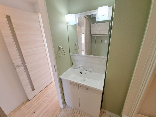 パールハイツの独立洗面台