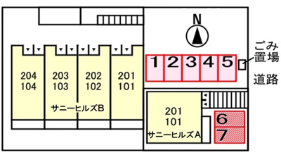 【区画図】 | サニーヒルズＢ