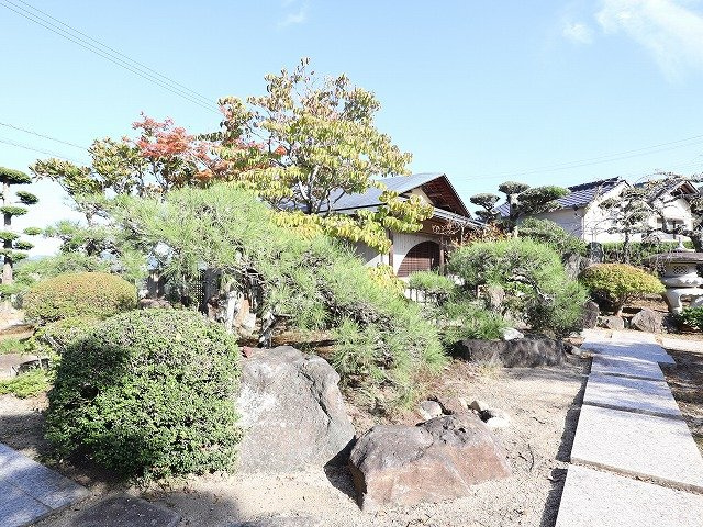 赤磐市馬屋戸建の庭