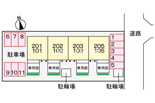 ソレアード・イトウの駐車場|駐車場