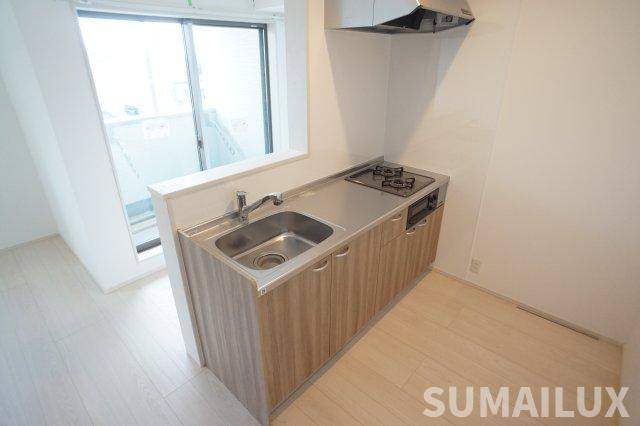 熊本市北区龍田８丁目のアパートのキッチン