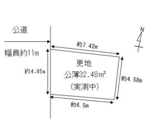 福島区鷺洲　新築戸建用土地の土地図