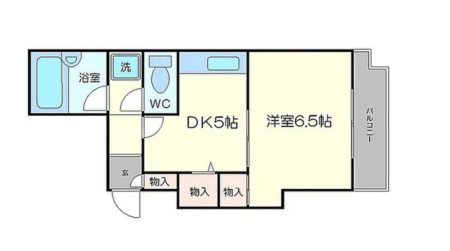 ★ポータル未公開★　【大阪府】大阪市北区　1棟収益マンション　＜グランドール80＞の間取り