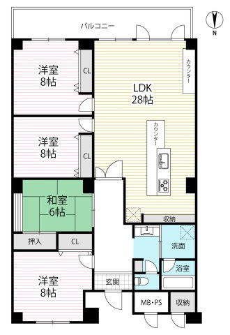 京阪「石山寺」駅まで徒歩４分＆２沿線利用可◆天然木リノベーション◆南向き４ＬＤＫ◆ペット可の間取り