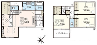 【間取り】 | 読谷村大湾2期（全5棟）ラスト1号棟 | 1号棟　