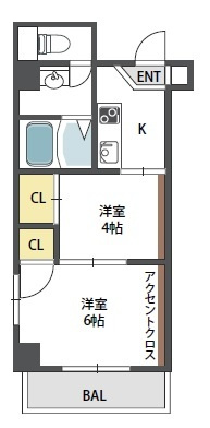 公園前ウエストハイツの間取り
