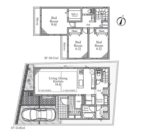 茅ヶ崎市東海岸南4丁目　新築戸建　全2棟1号棟