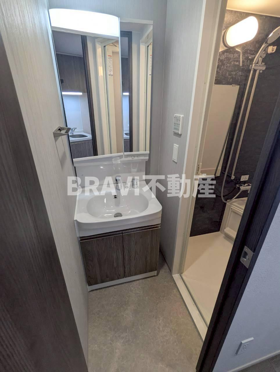 ブランシエスタ森ノ宮 BRAVI不動産の洗面所