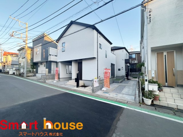 綾瀬市落合北　新築全2棟の前面道路含む現地写真|建築中の為モデルハウスご案内できます♪