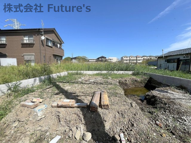 八潮市大瀬　新築戸建　全1棟の外観|現地の写真になります。