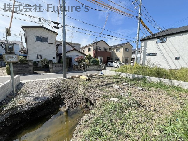 八潮市大瀬　新築戸建　全1棟の外観|現地の写真になります。
