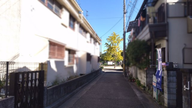 尼崎市大島　中古戸建の前面道路含む現地写真