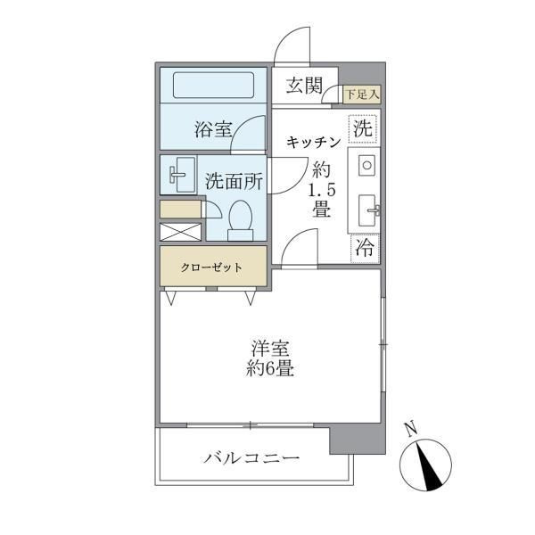 エコロジー白山レジデンスの間取り
