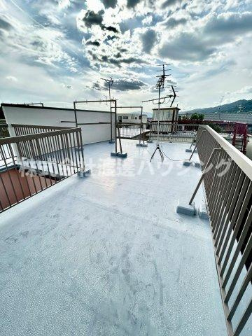 白島１丁目テラスハウスのバルコニー