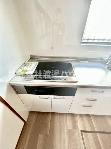 白島１丁目テラスハウスの設備|IH3口キッチン