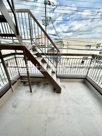 白島１丁目テラスハウスのバルコニー