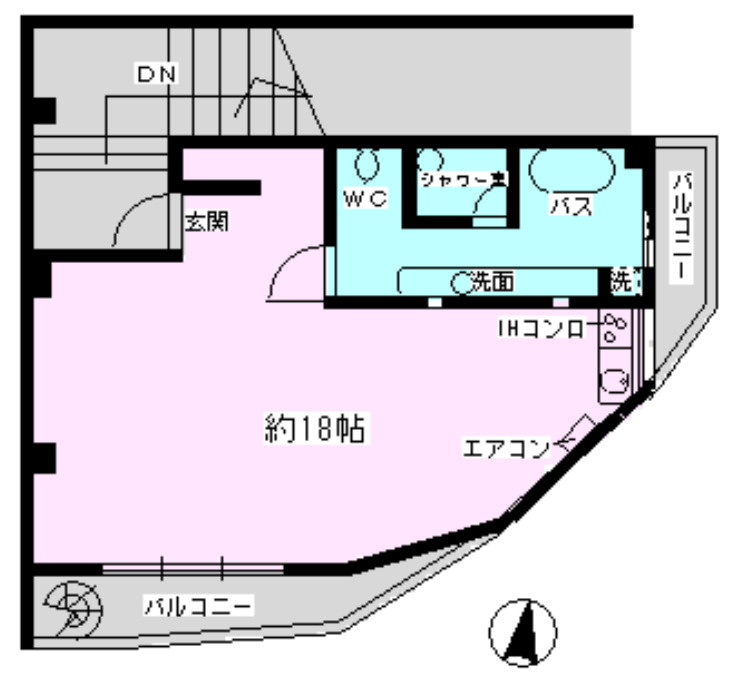セゾンド芦屋の間取り