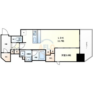 【間取り】 | コンフォリア・リヴ北浜淡路町 | コンフォリア・リヴ北浜淡路町　間取り