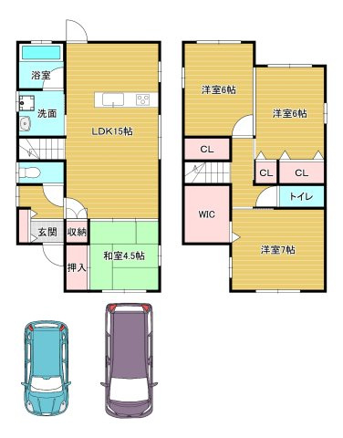 桜ヶ丘町戸建の間取り