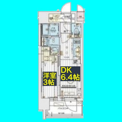 エステムコート名古屋サウスネクストの間取り