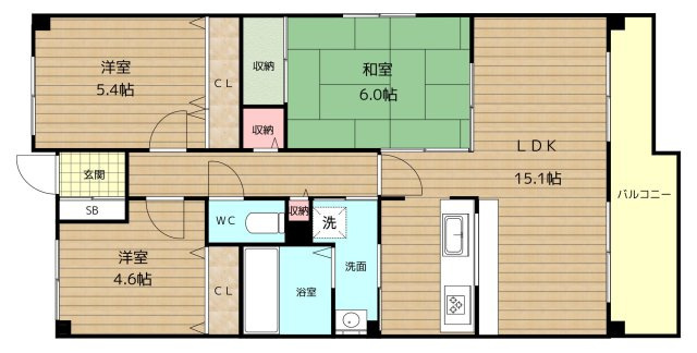 深江駅前ビルの間取り