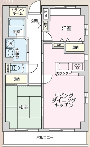 エスティメゾン妙典の間取り