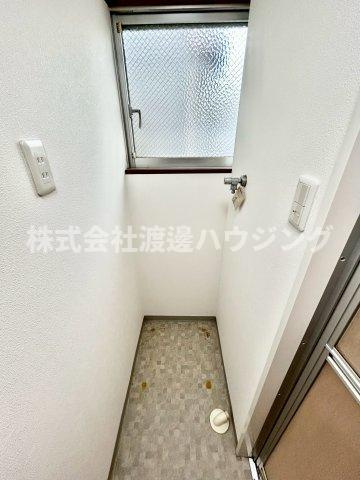 松村貸家の設備|室内洗濯機置場