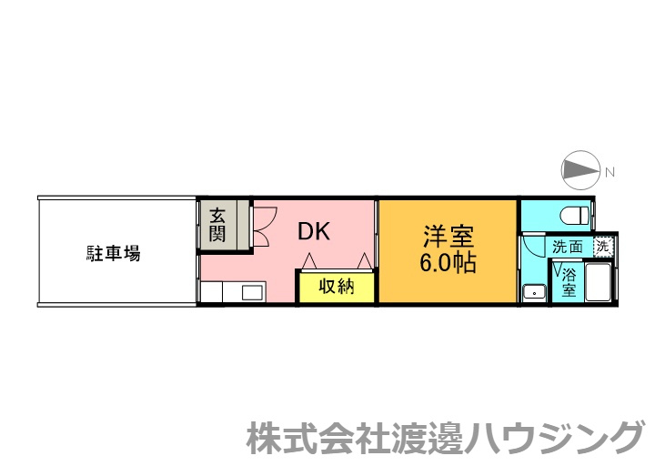 松村貸家の間取り