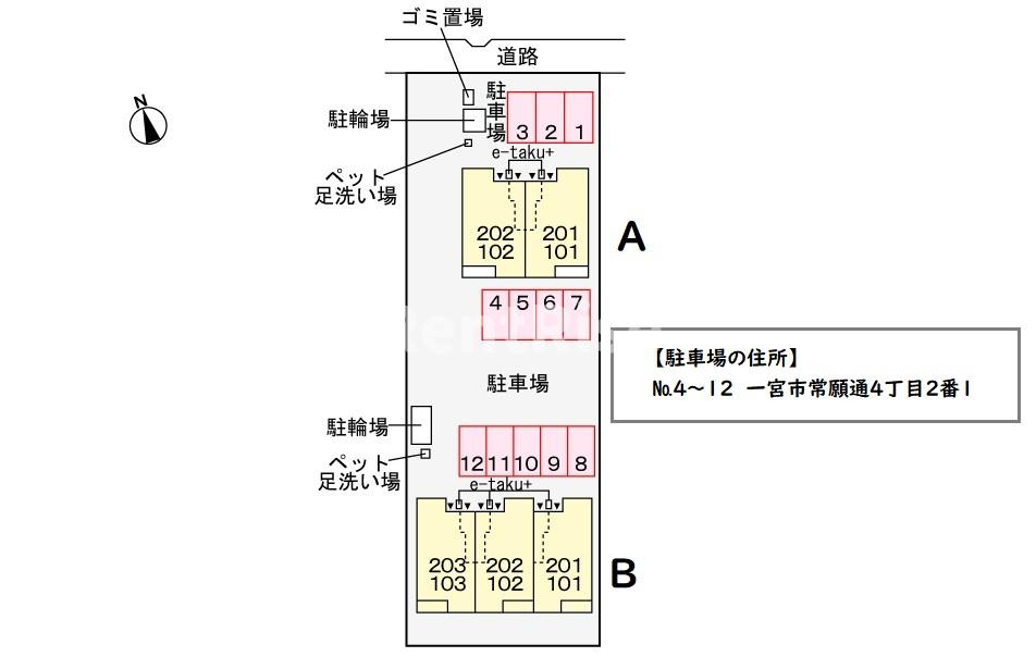 ミノリⅢ　Ａの駐車場|駐車場