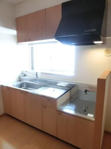 北野ガーデンコートのキッチン|２口コンロ設置可能です♪