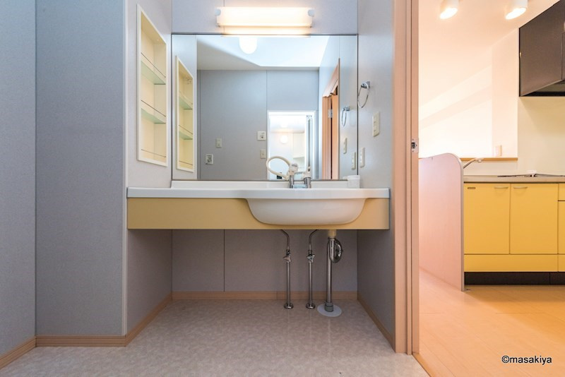 カサ・デ・サチ　Ⅱの洗面所|洗面・脱衣　シャンプードレッサー付