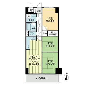 ライオンズマンション古江西の間取り