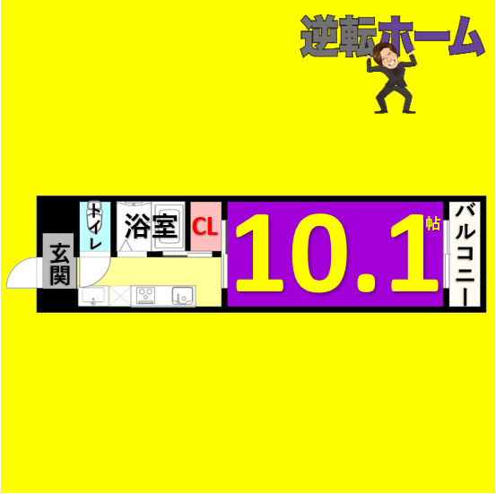 クレスト名駅西の間取り