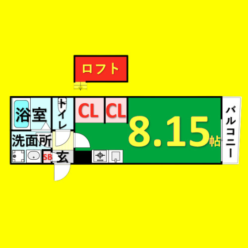 ノヴェル東別院　名古屋市賃貸　仲介手数料無料の間取り