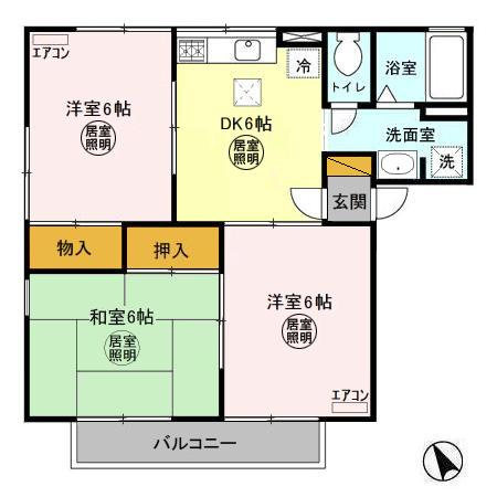 サングレース吉野の間取り