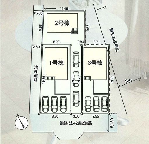 南足柄市中沼新築戸建て　第12-2号棟の区画図|区画図「南足柄市中沼新築戸建て」