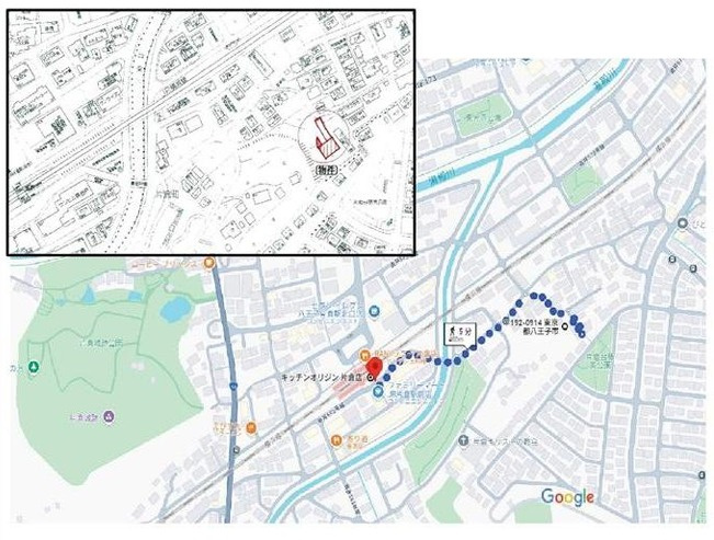 祝：成約済み　八王子市　片倉町　売地の地図|～仲介手数料無料☆八王子ひなた不動産～八王子市片倉町　売地