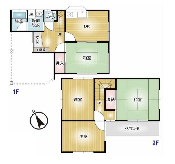 前橋市朝日町中古一戸建ての間取り