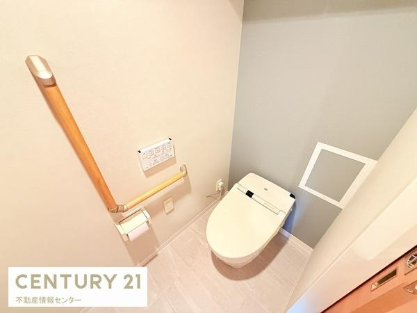 【トイレ】 | リバーガーデンＥＣＯシティアリスの森 | お手洗いは、スライドドアです！