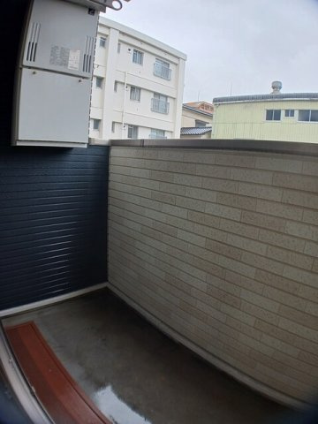 シルエットのバルコニー