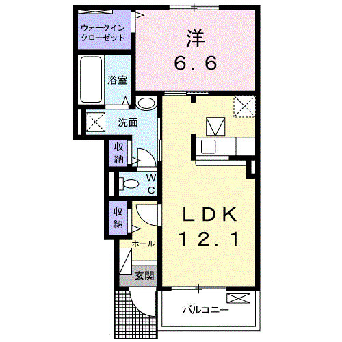りりあん　Ⅲの間取り