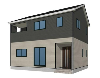 【外観パース】 | 山形市東山形【新築建売住宅】1号棟 | 1号棟完成予想図！早期予約受付中です！