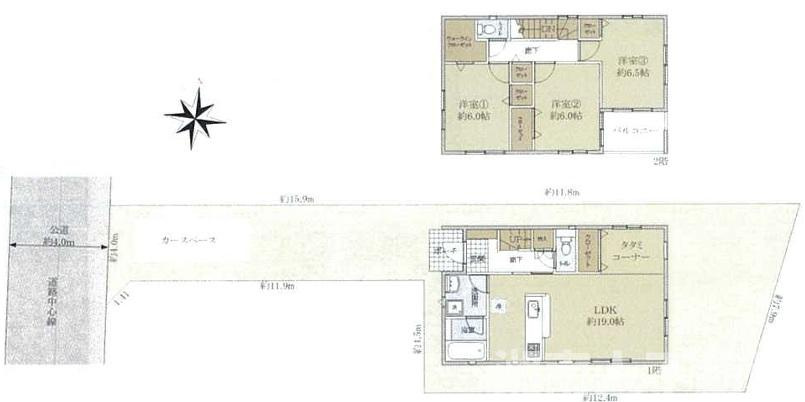 平塚市花水台　戸建の間取り