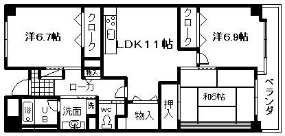 【間取り】 | レジデンス岸和田