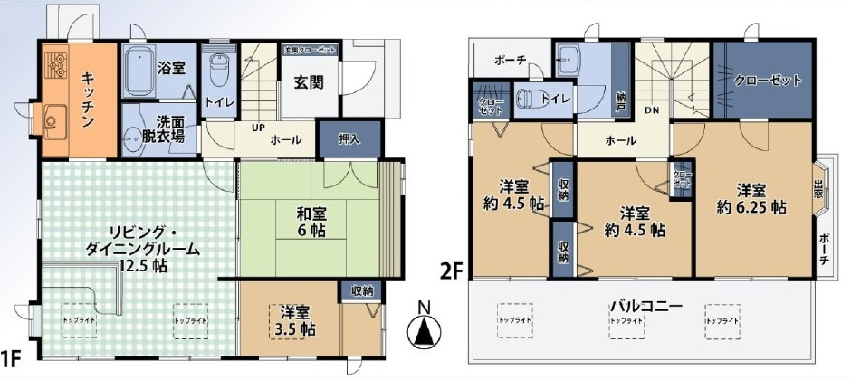 中古戸建　東松山市殿山町33-8の間取り