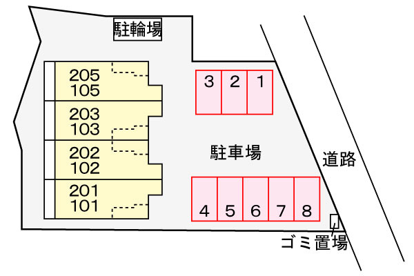 ハイネスの区画図