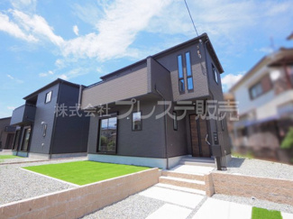 【外観】 | 奈良市押熊町の新築一戸建 全５区画 | 現地写真（５号地外観）堂々完成！実際の建物内をご内覧できます♪※現地に係員は常駐しておりません。