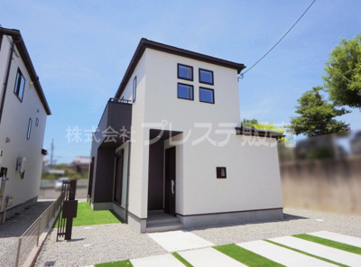 【外観】 | 奈良市押熊町の新築一戸建 全５区画 | 現地写真（１号地外観）即入居可！実際の建物内をご内覧できます♪※現地に係員は常駐しておりません。